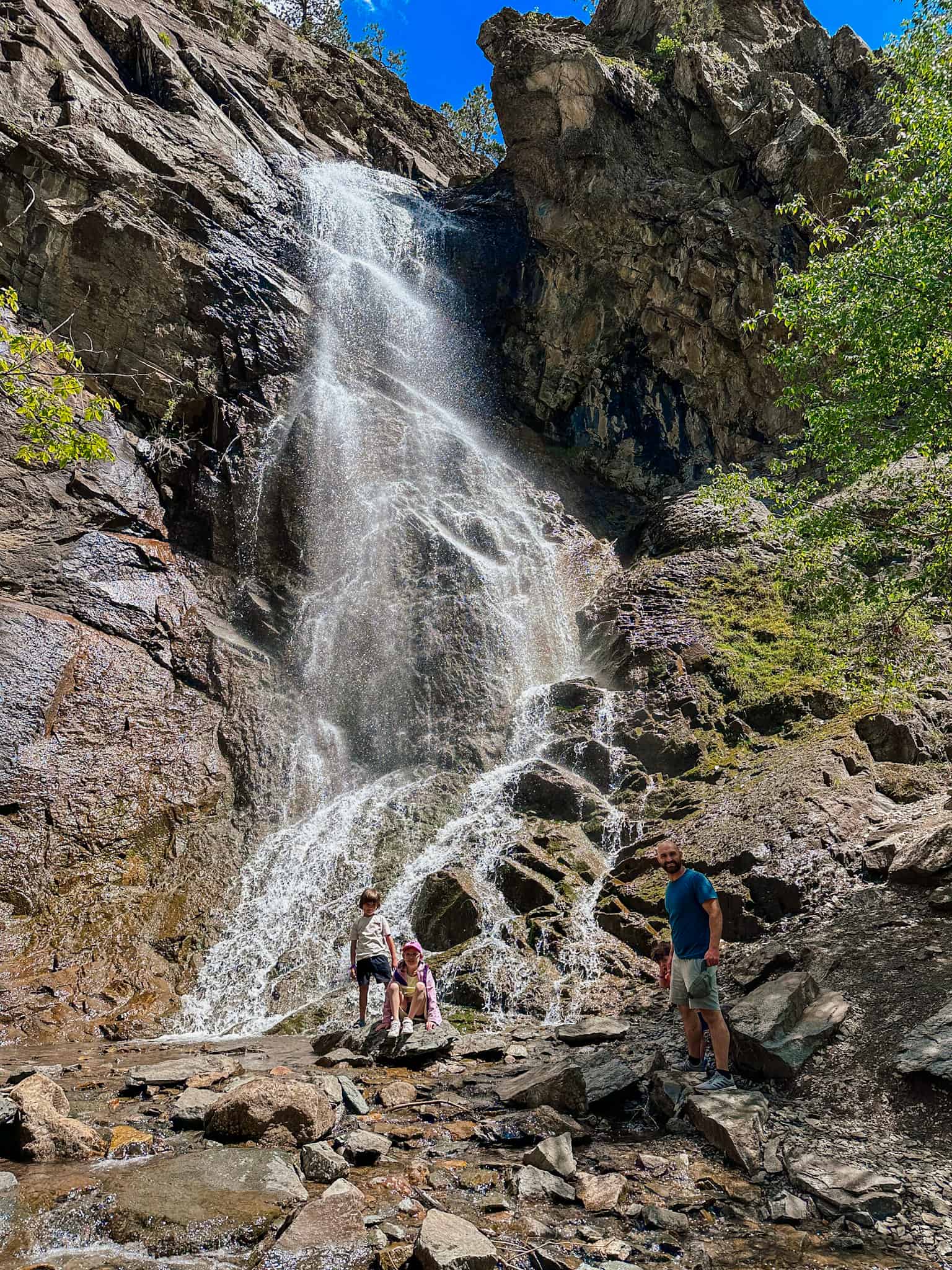 bridal veil falls in spearfish canyon