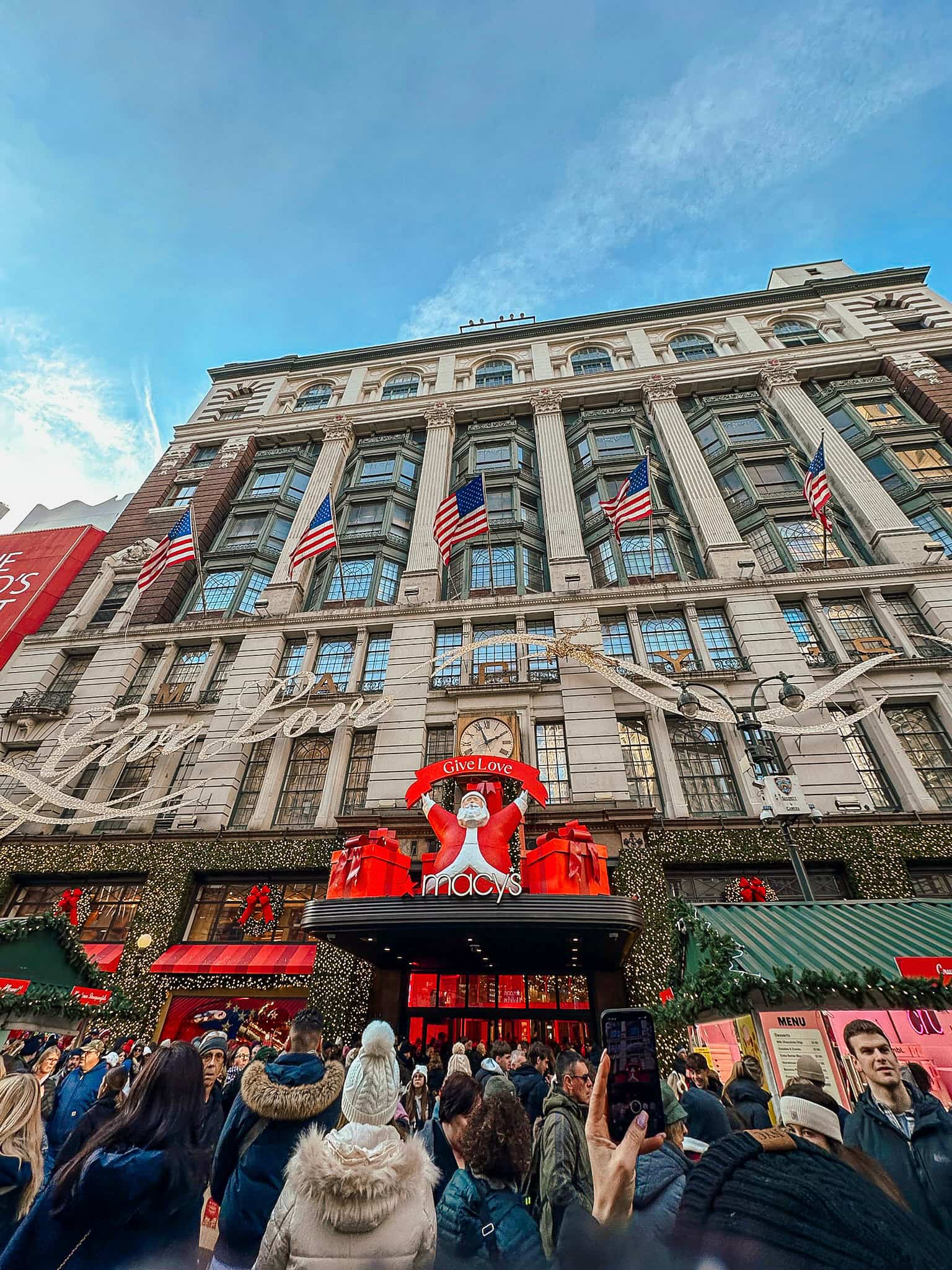 Macy's in NYC at christmas