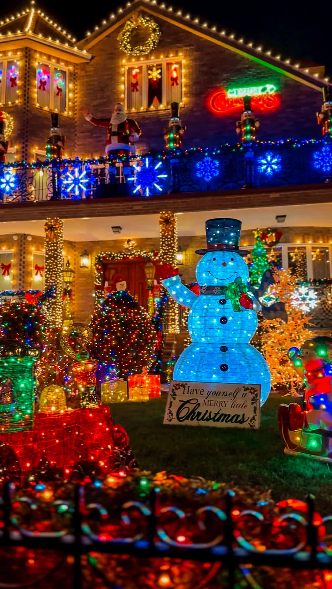 Dyker heights NYC christmas lights 