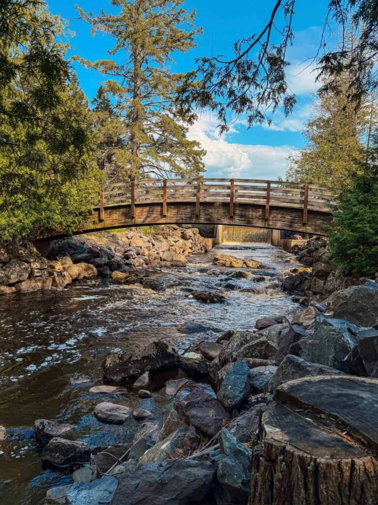 bridge at pattison state park