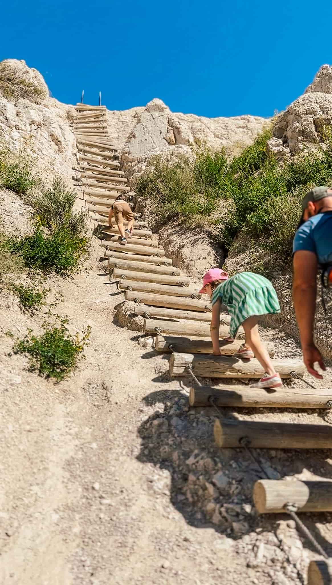 notch trail badlands national park with kids