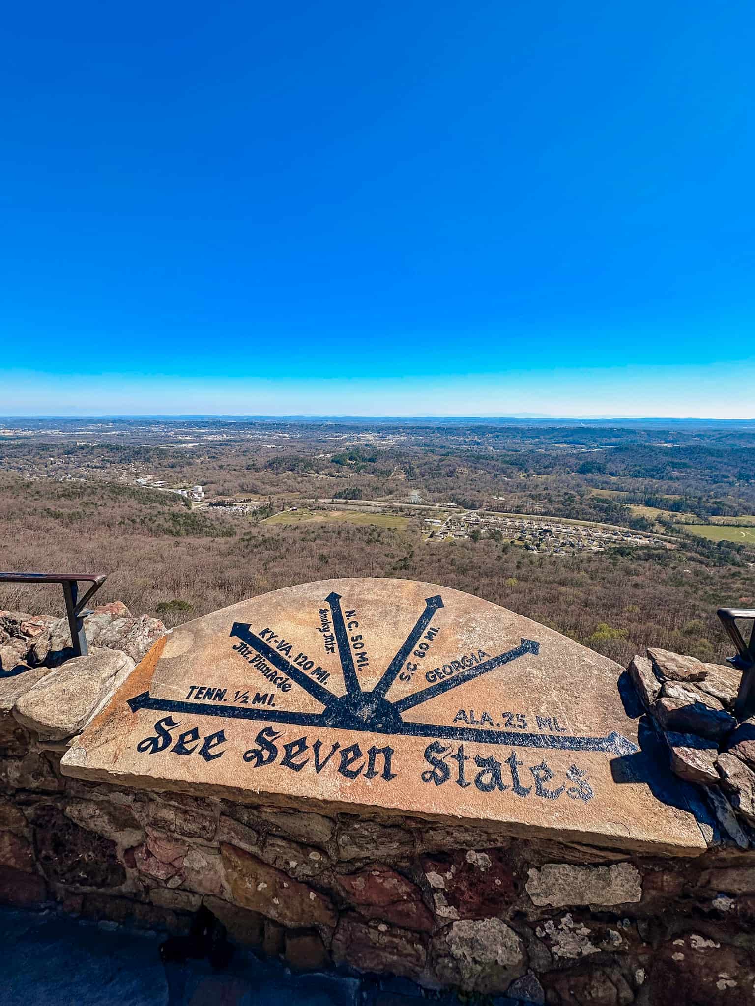 seven states lookout rock gardens chattanooga