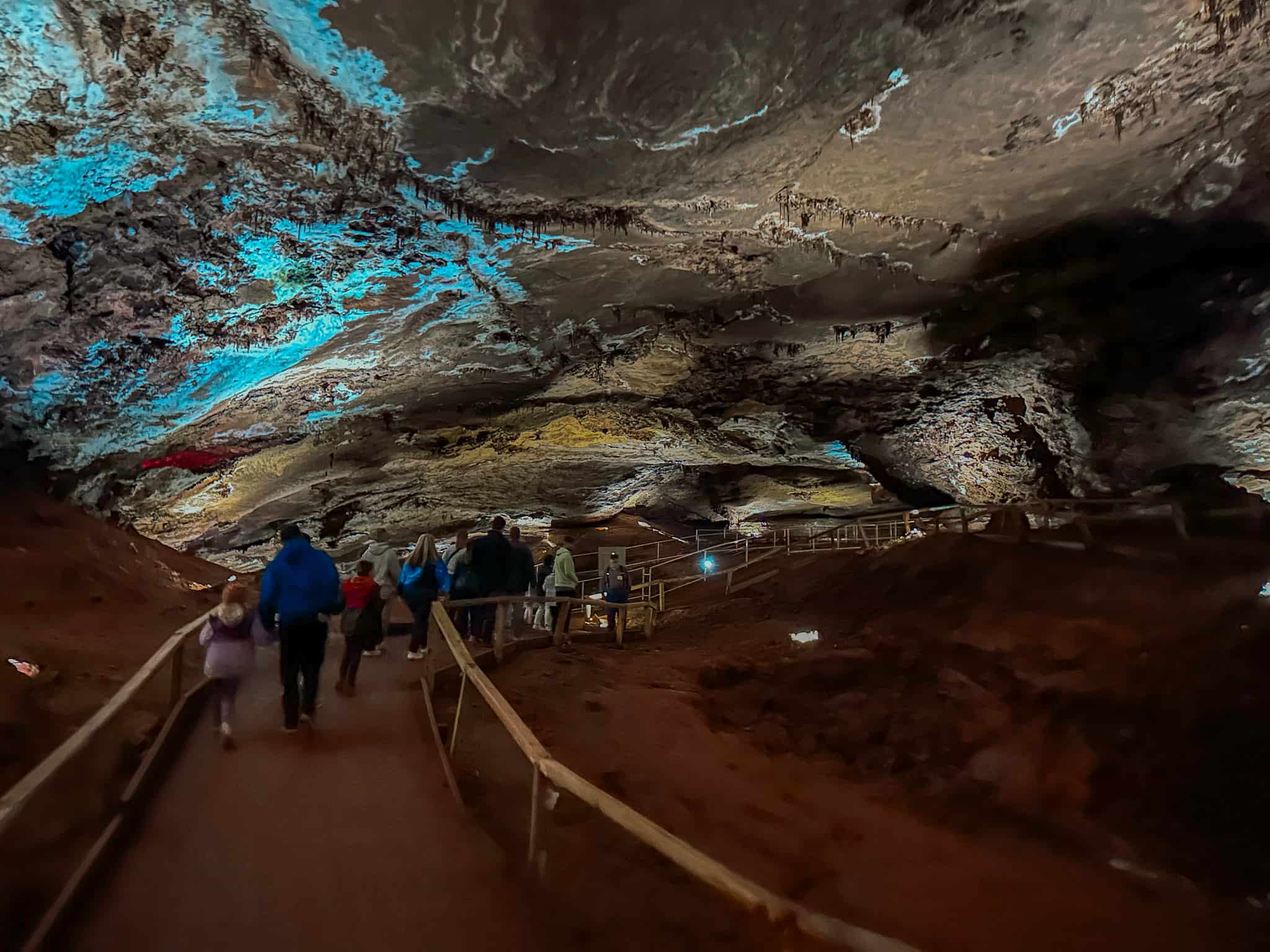 people walking through the cave at lost sea adventure