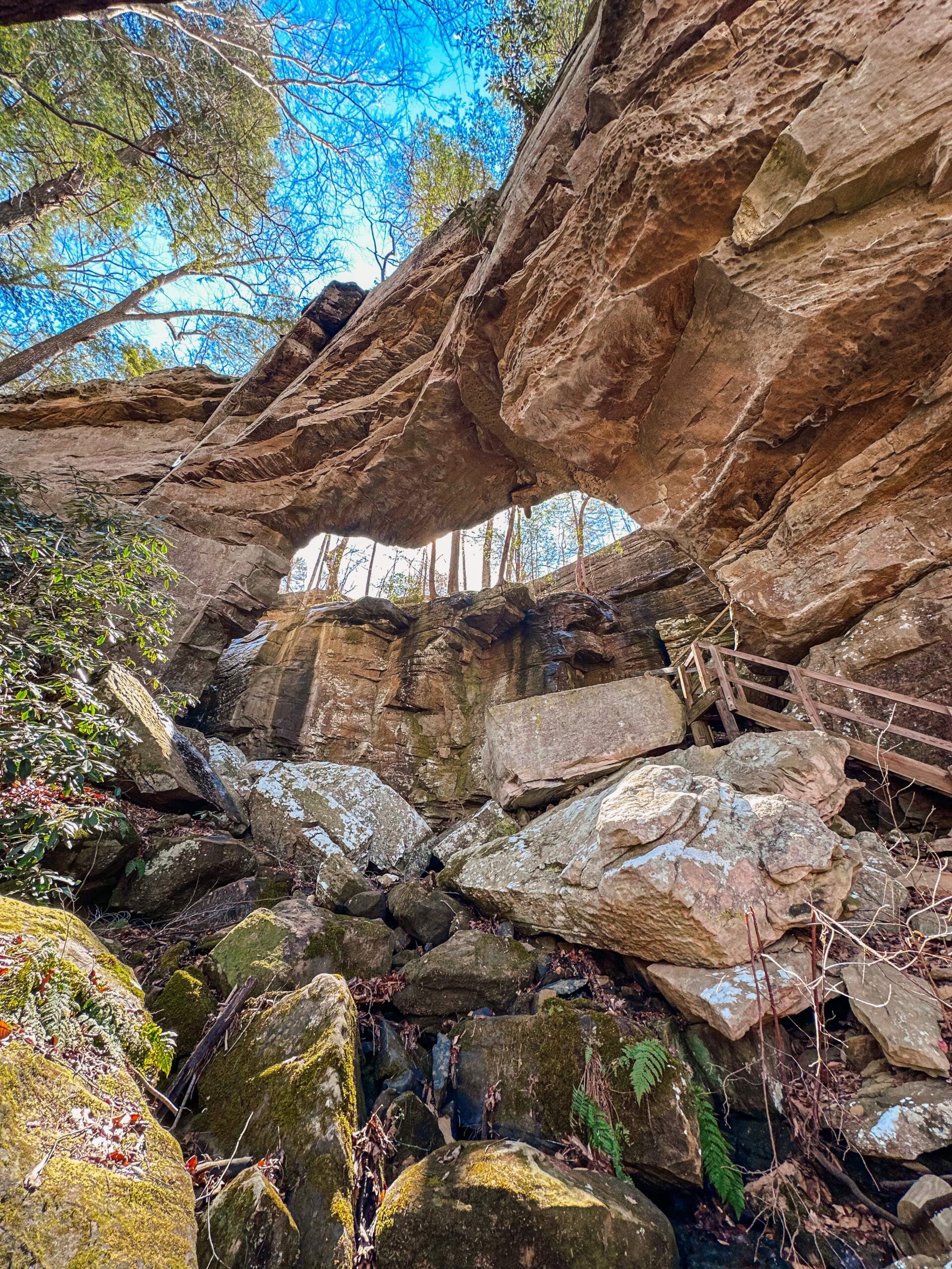 Natural Arch in Danial Boone Forest, Kentucky