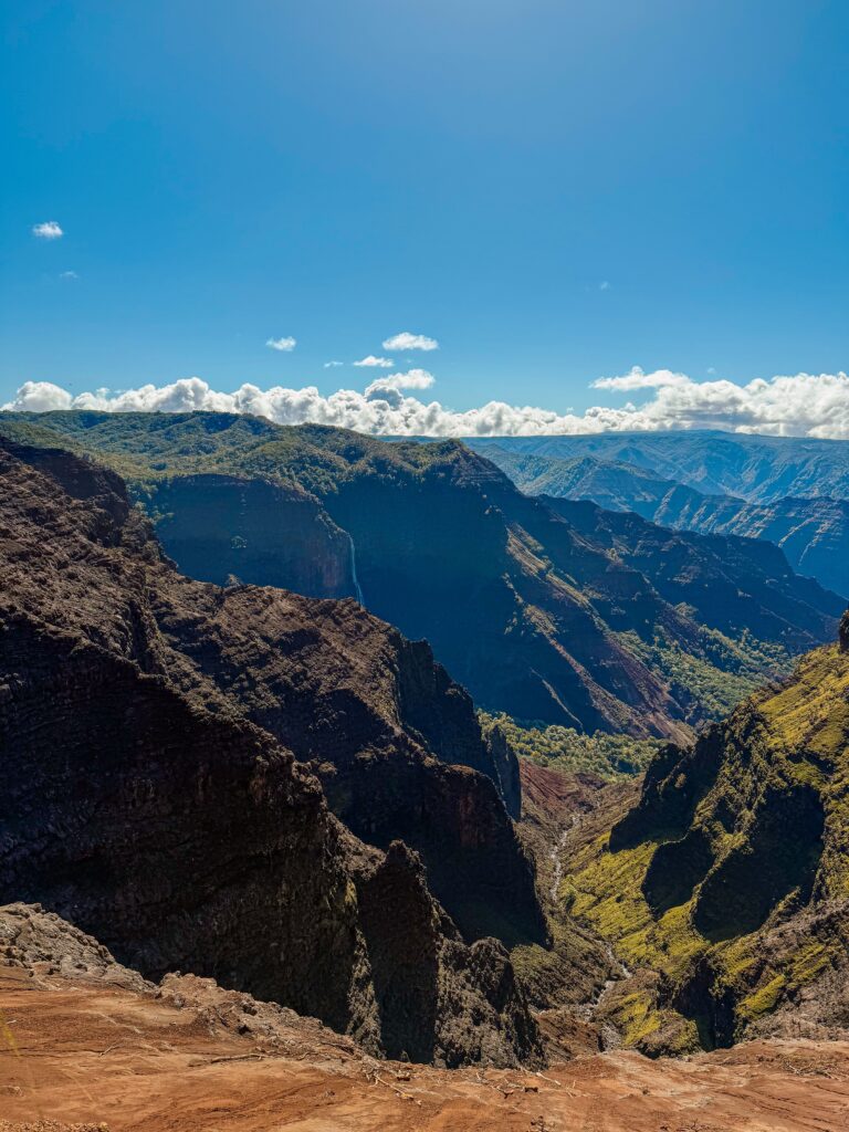 Lookout point at Waimea Canyon in Kauai