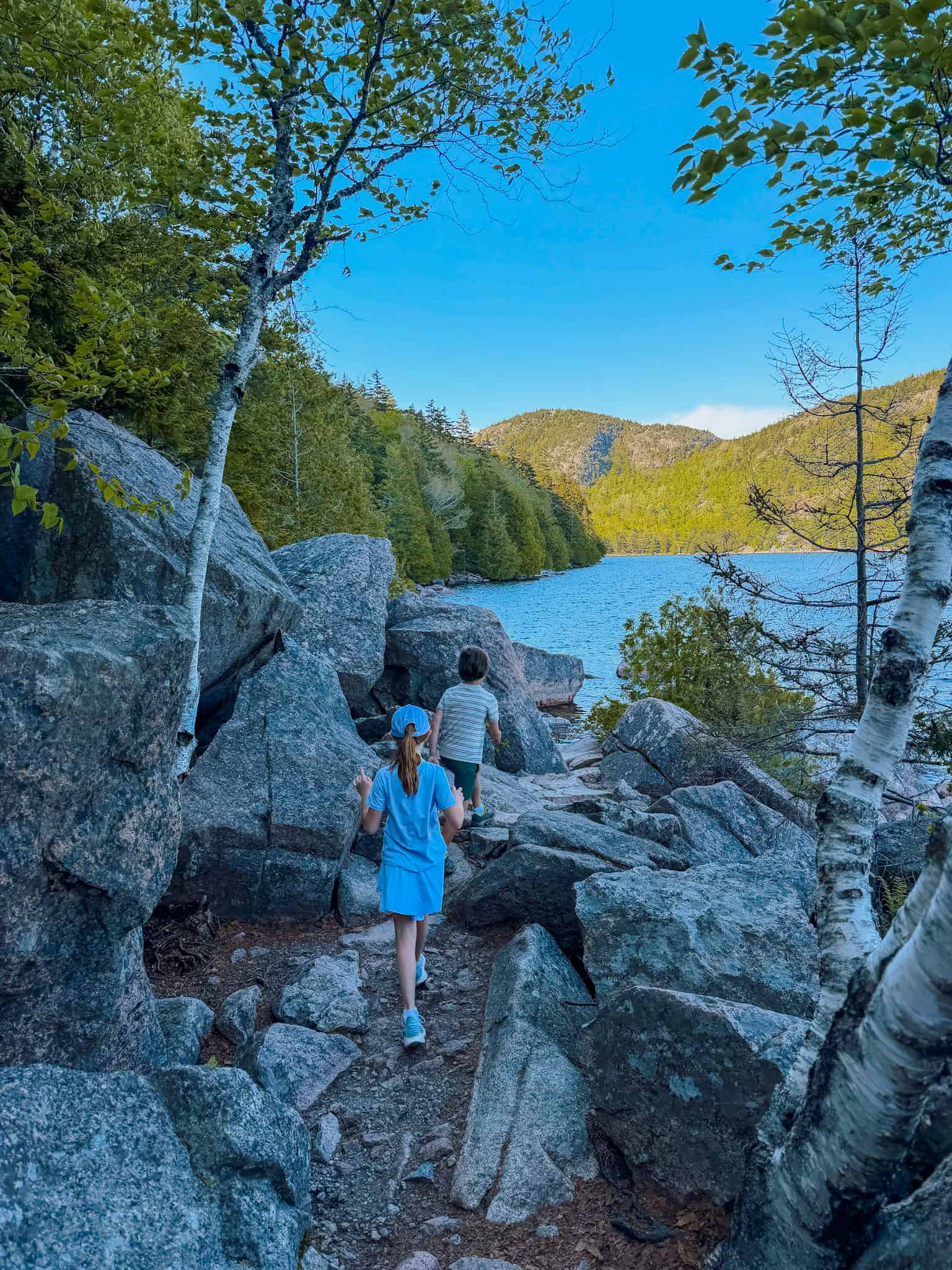 jordan pond trail kid friendly hikes in acadia national park
