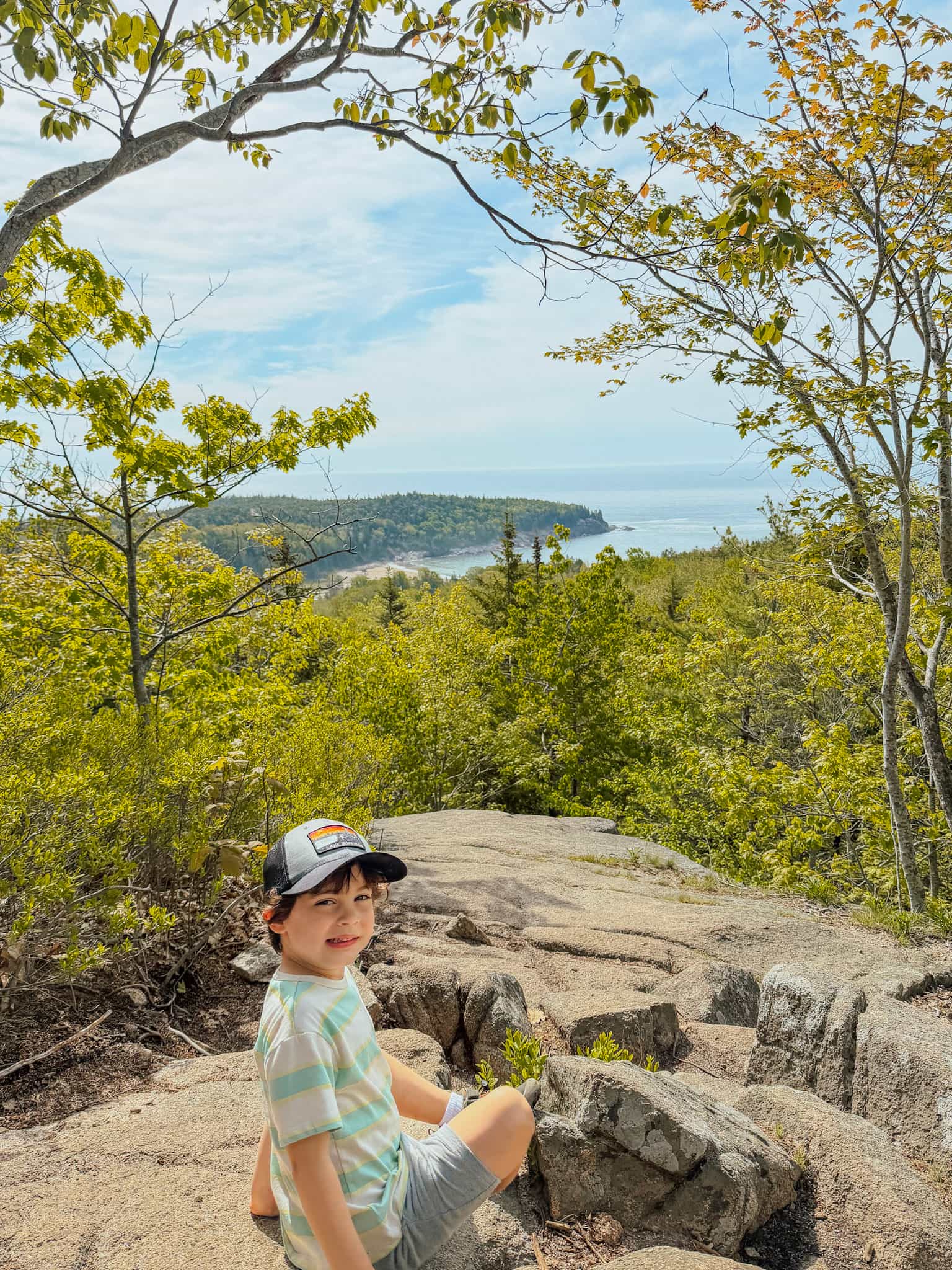 views from the beehive trail acadia national park