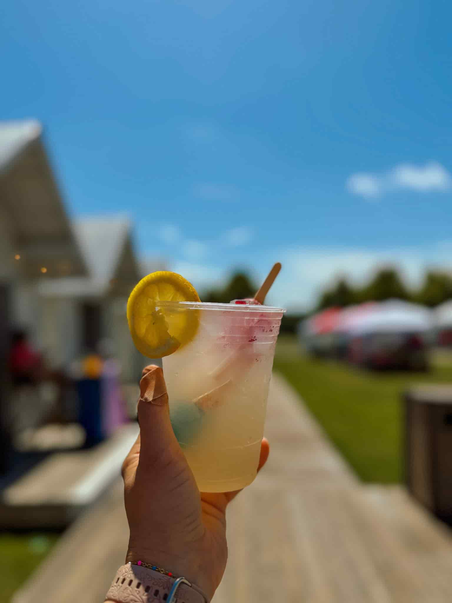 lemonade from pop up shops in Carlton Landing