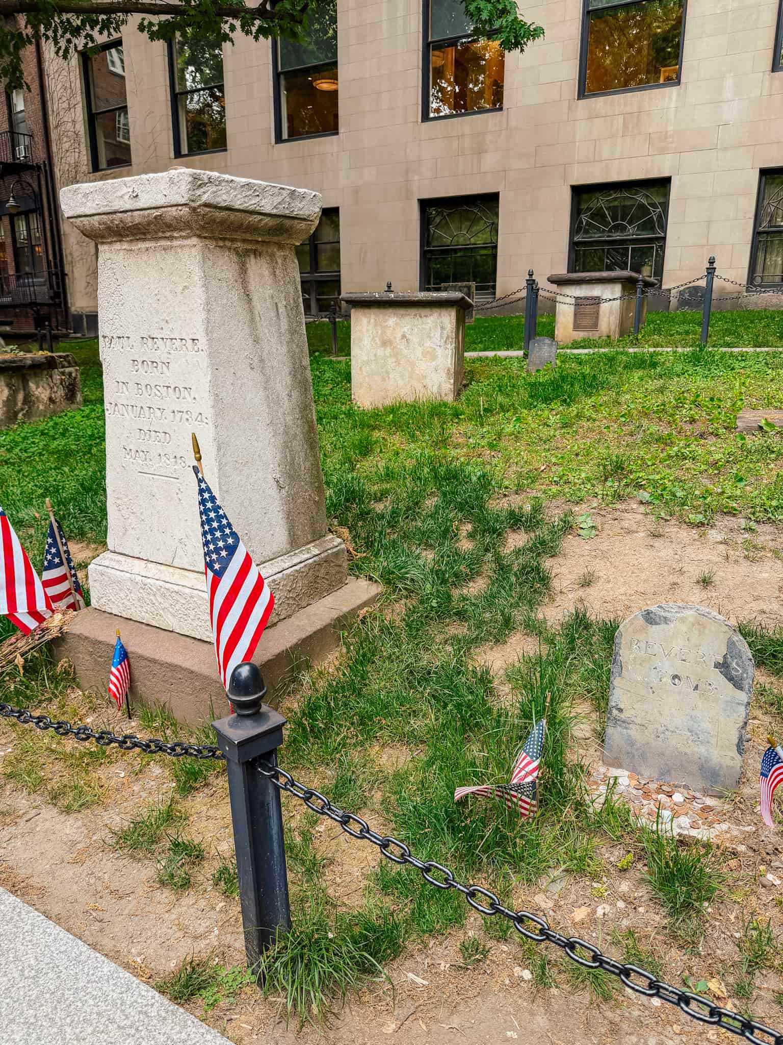 paul revere gravesite boston freedom trail