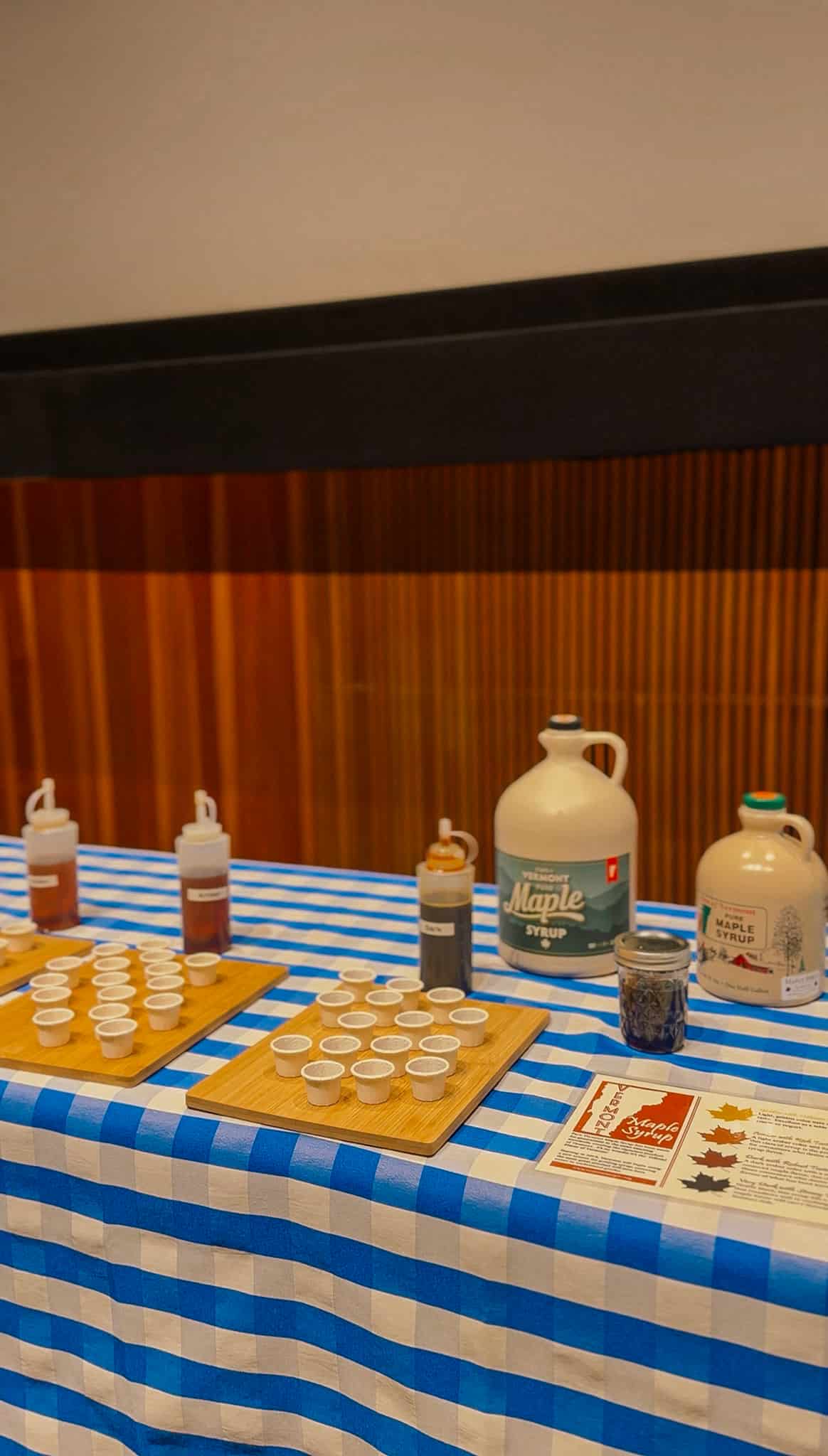 maple syrup sampling at billings farm