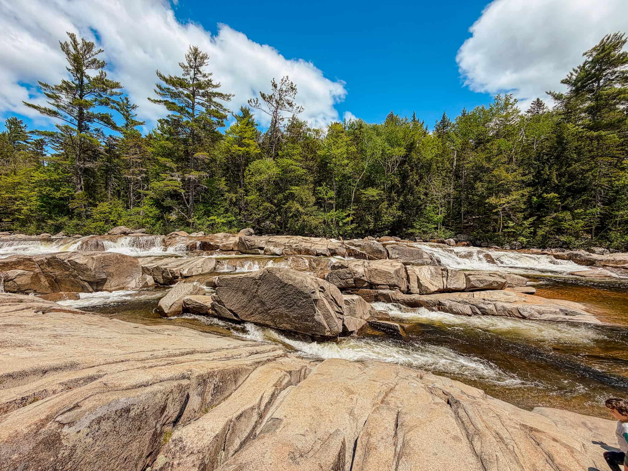 lower falls kancamagus highway new hampshire