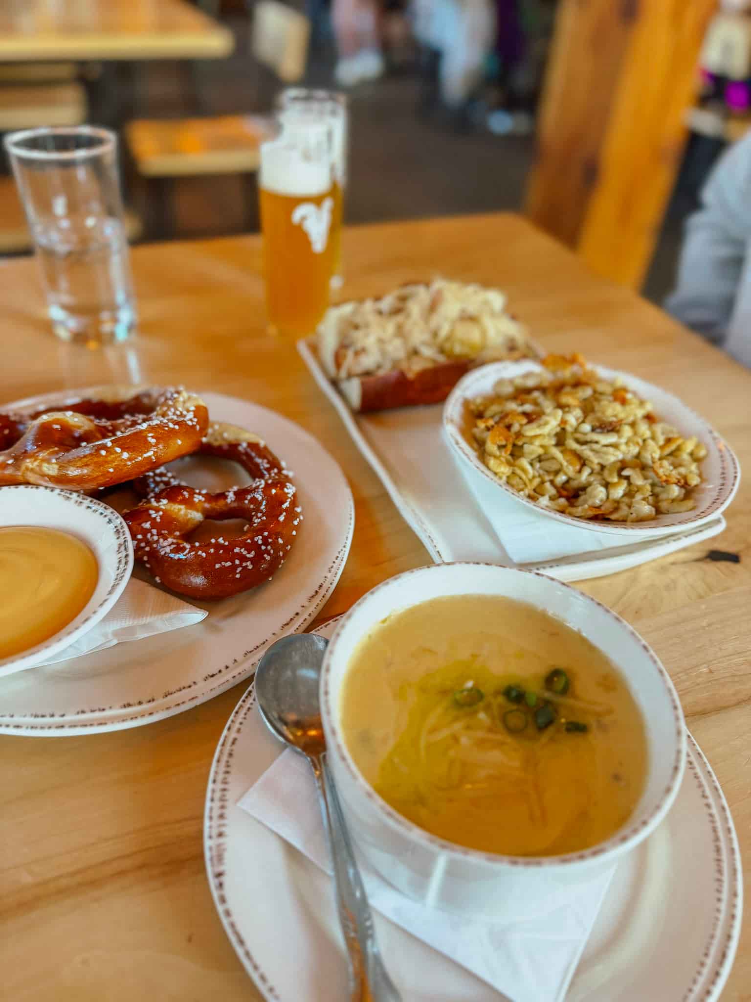 lunch at von trapp lodge bierhall