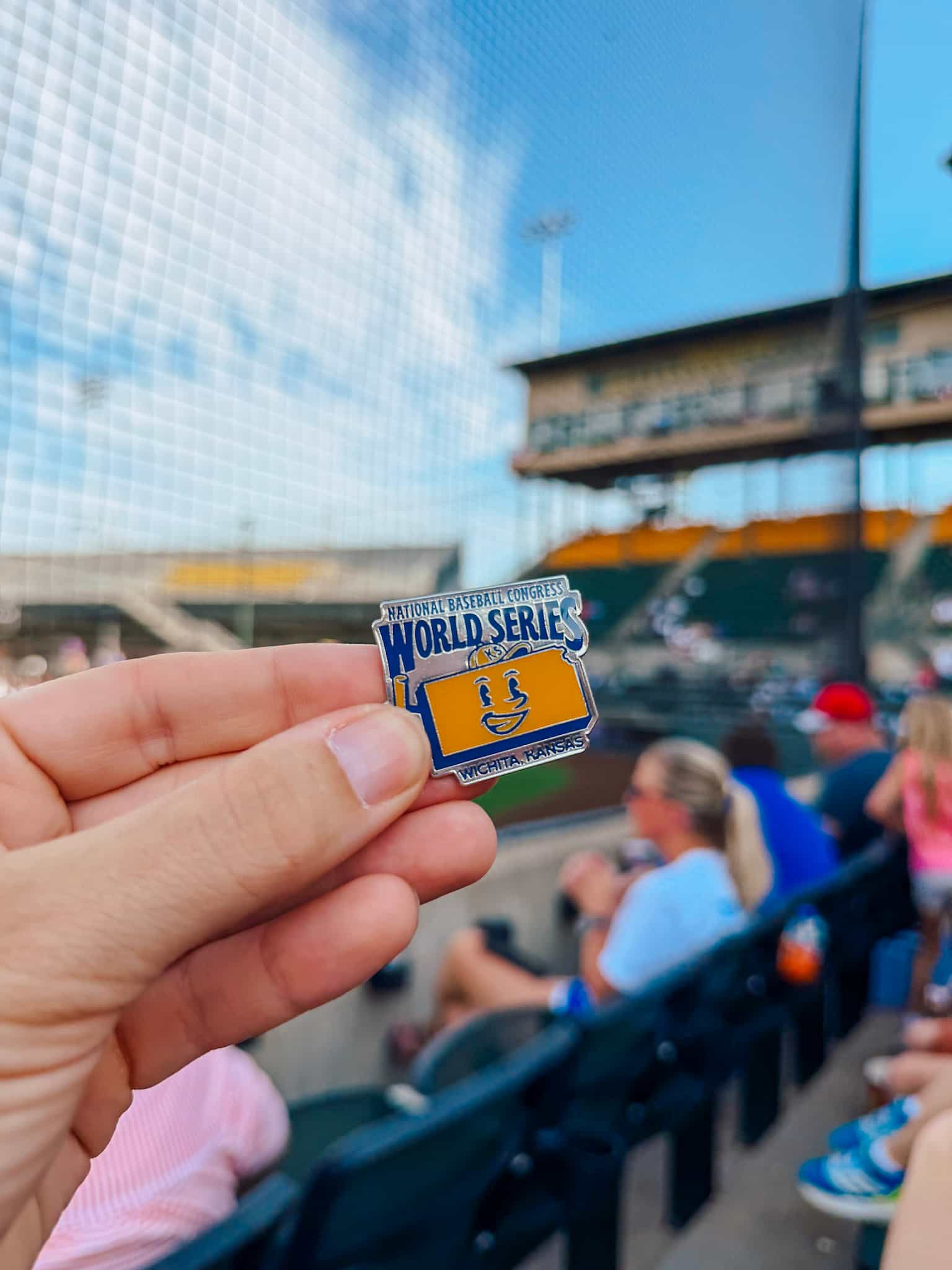 NBC world series pin
