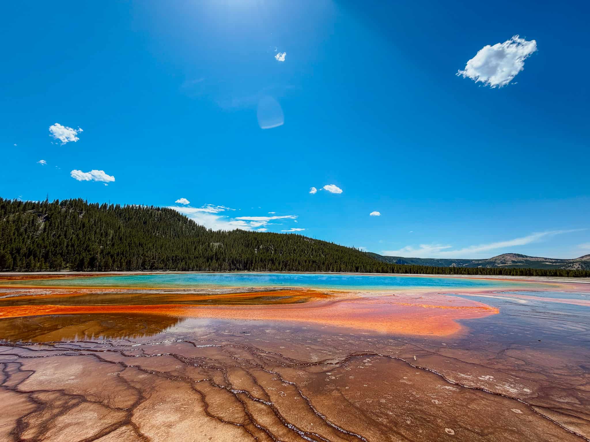 Grand Prismatic springs Yellowstone National park