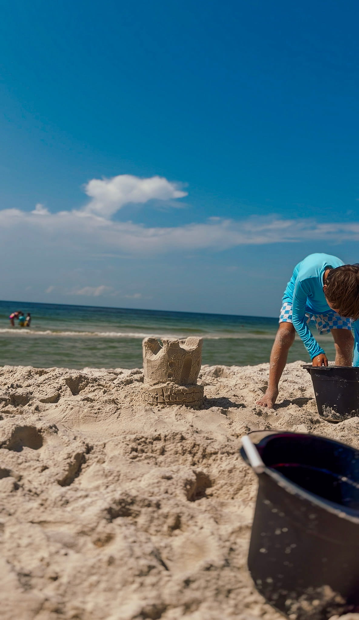 sand castle building in gulf shores alabama