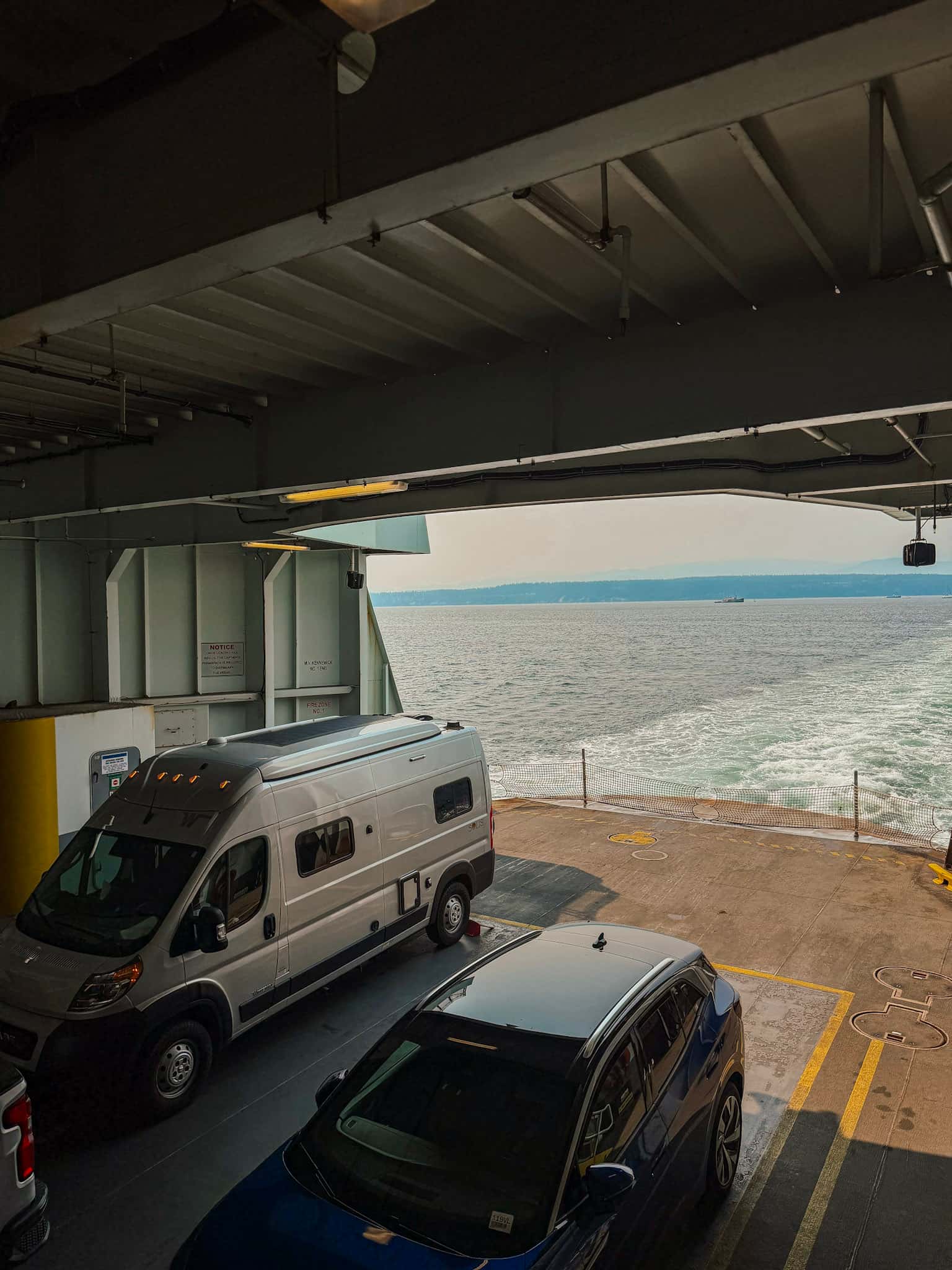 washington state ferry PNW road trip camervan