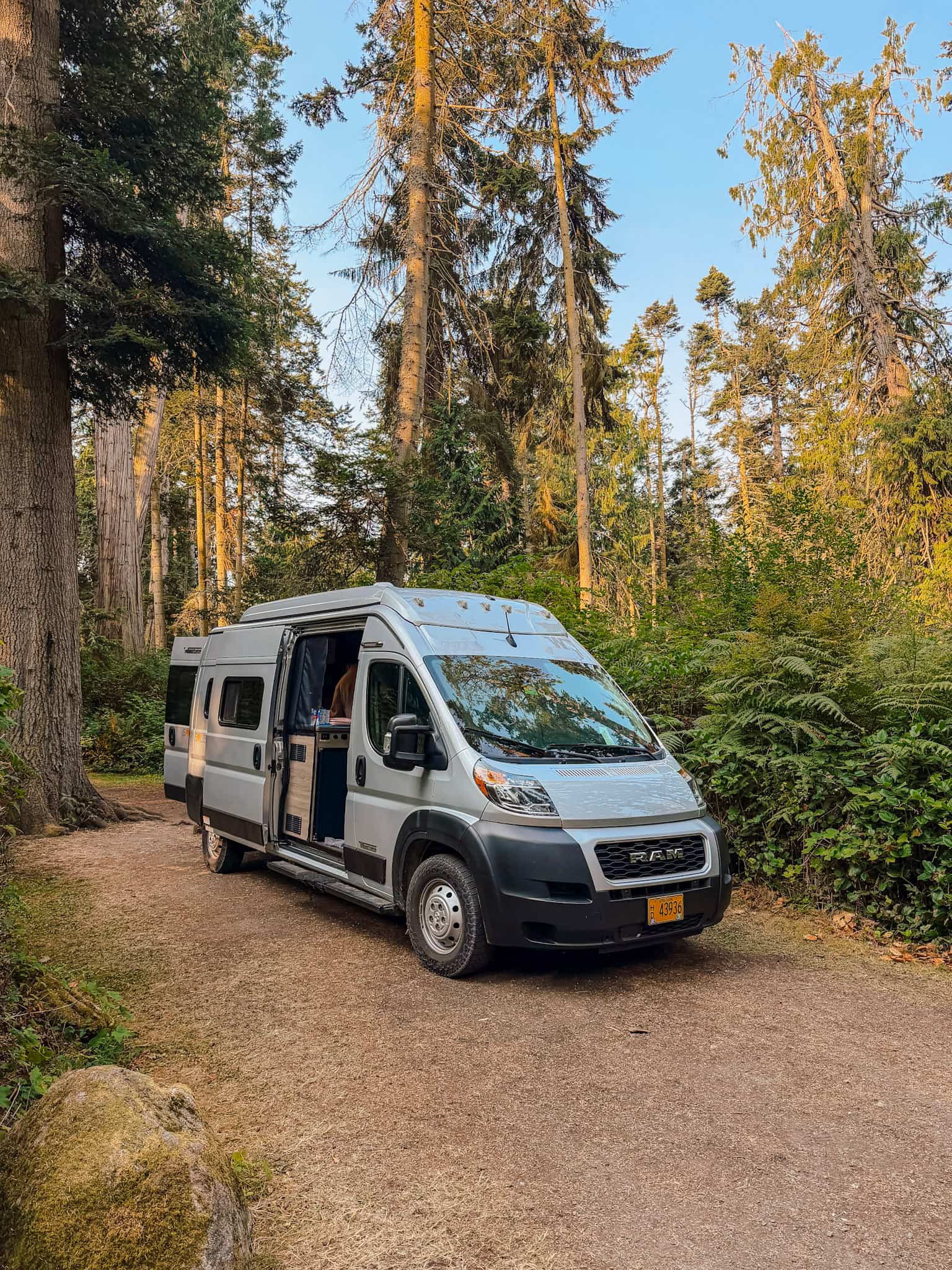 campervan PNW road trip washington oregon road trip