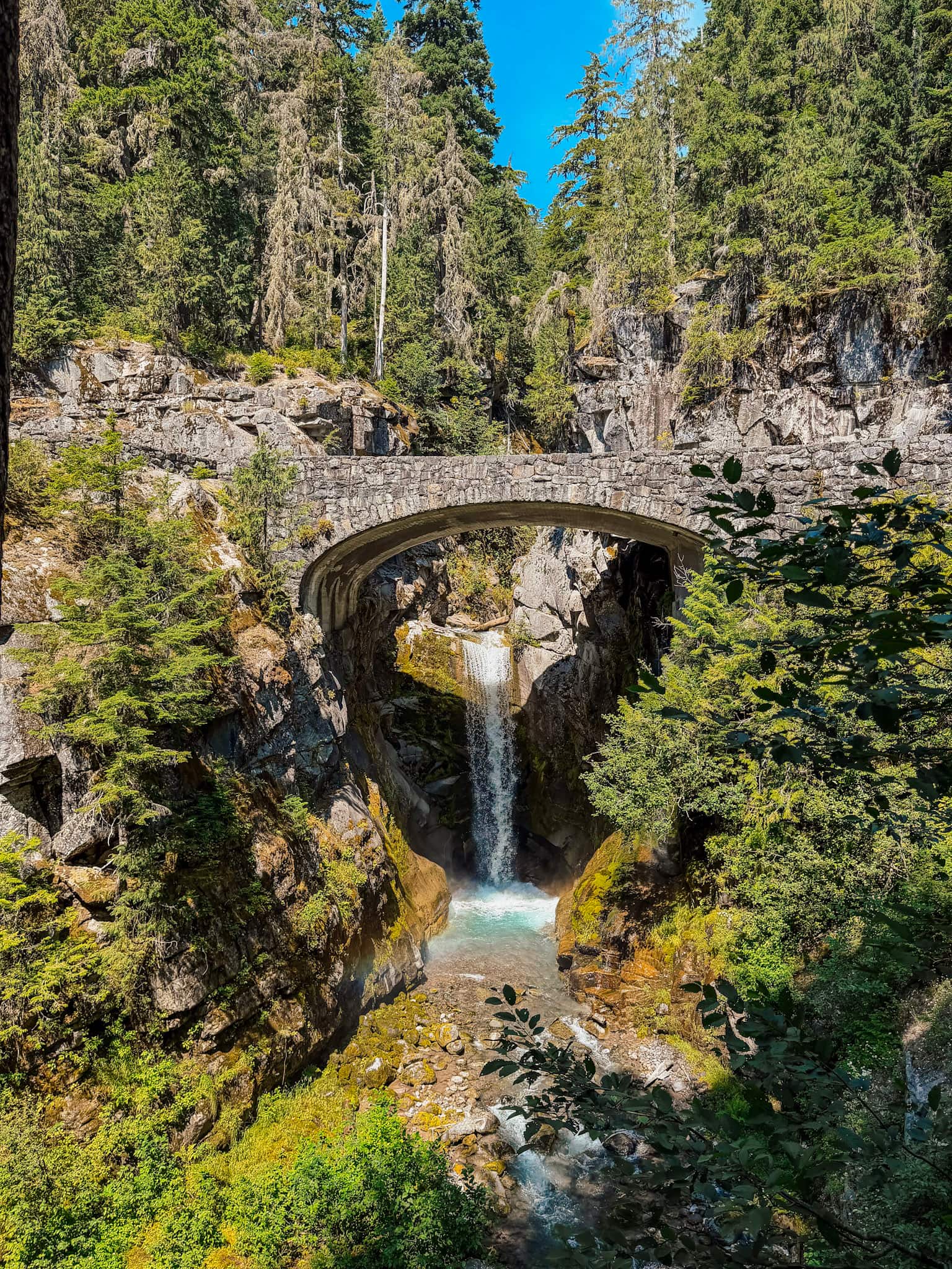 christine falls mt rainier road trip