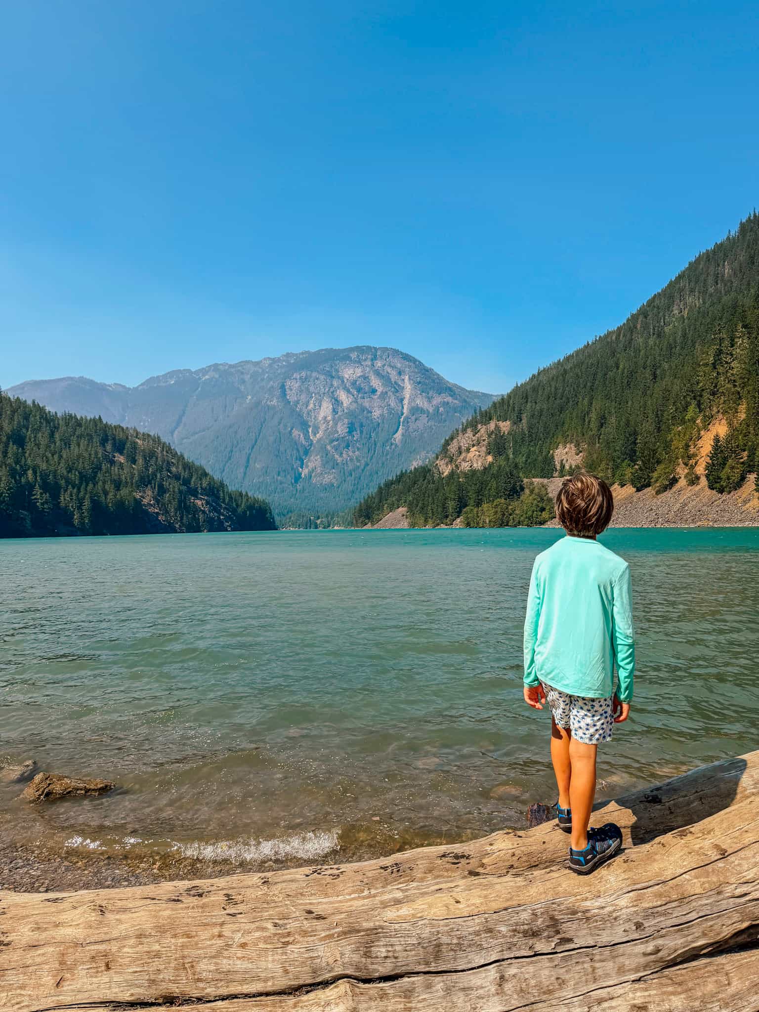Diablo lake north cascades with kids