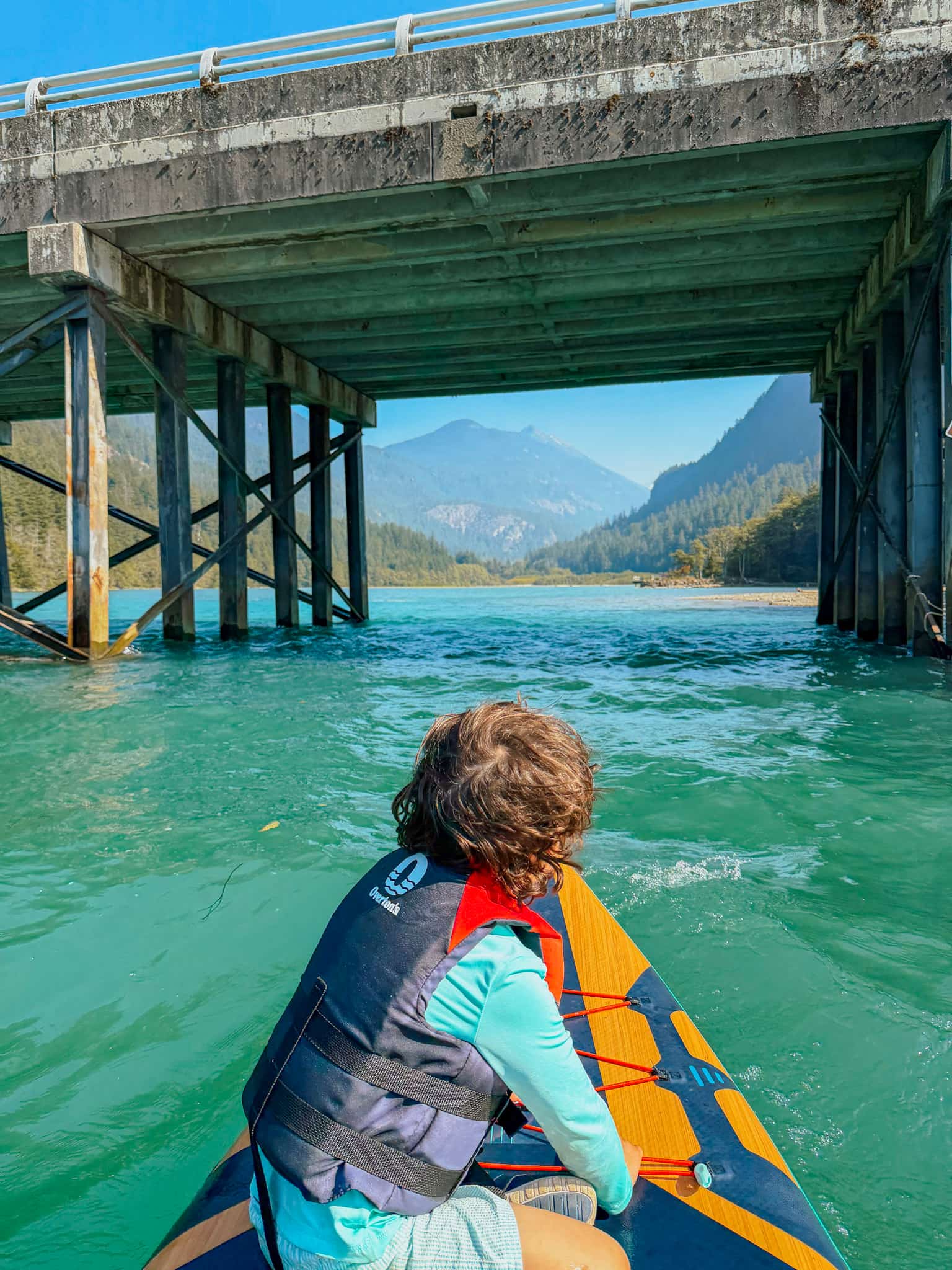 diablo lake paddle boarding north cascades national park with kids